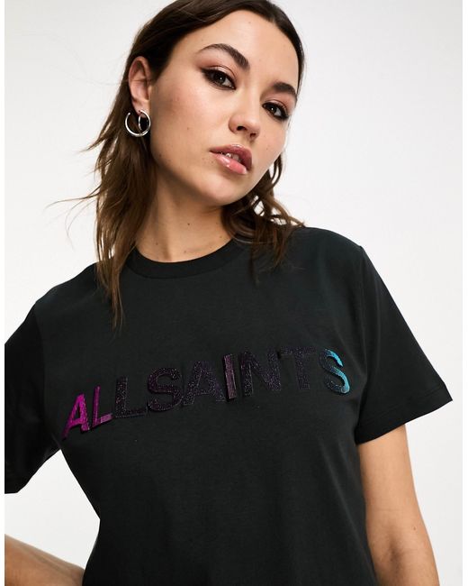 AllSaints Shadow logo boyfriend t-shirt