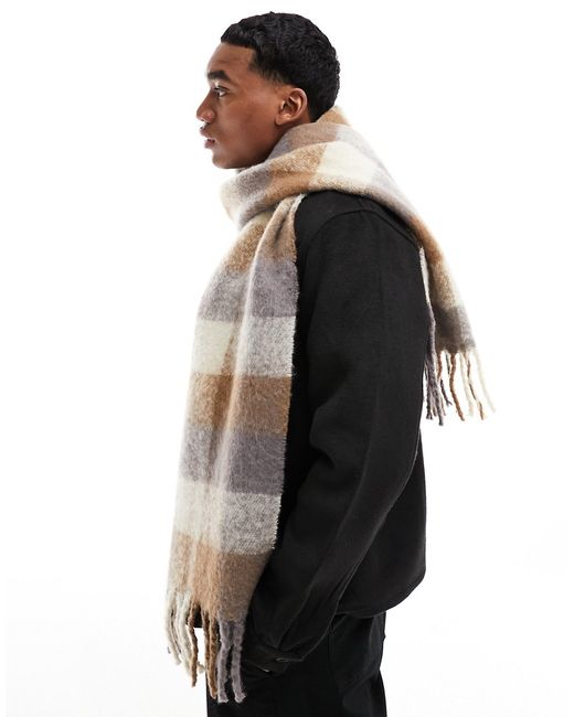 River Island oversized check scarf