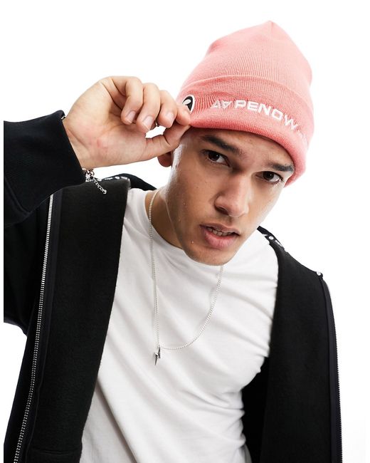 Aape By *A Bathing Ape® By A Bathing Ape now beanie pink-