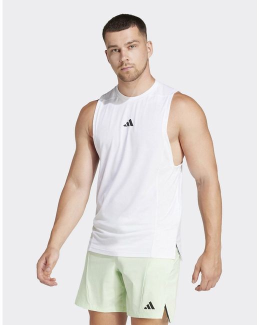 Adidas Originals adidas D4T tank with small chest trefoil