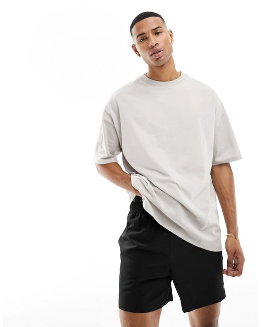Asos 4505 Icon oversized training t-shirt with quick dry stone-