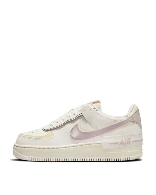 Nike Air Force 1 Shadow sneakers off and purple