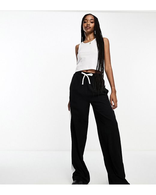 Asos Design Tall pull on pants with contrast panel