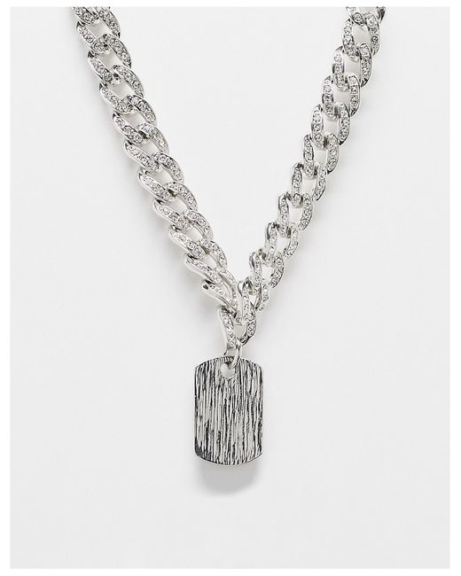 Faded Future chunky chain with dogtag pendant