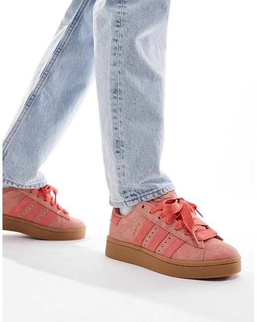 Adidas Originals Campus 00s rubber sole sneakers and pink
