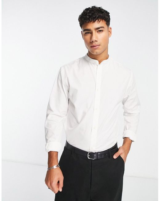 French Connection band collar shirt