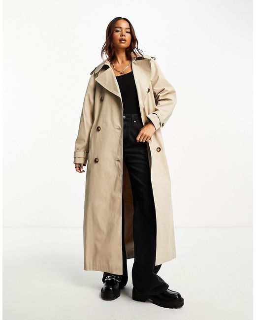 Miss Selfridge premium maxi trench coat