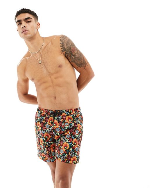 Pretty Green Avalon floral swim shorts with all over print
