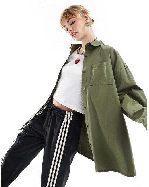 Collusion oversized shirt olive-
