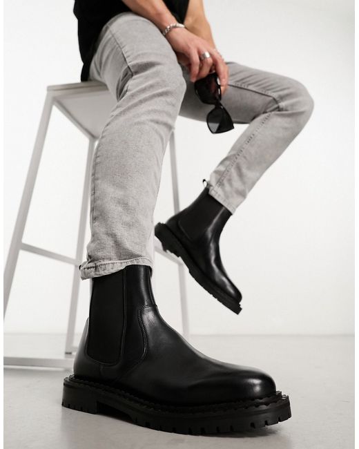 Walk London Jagger chelsea boots leather