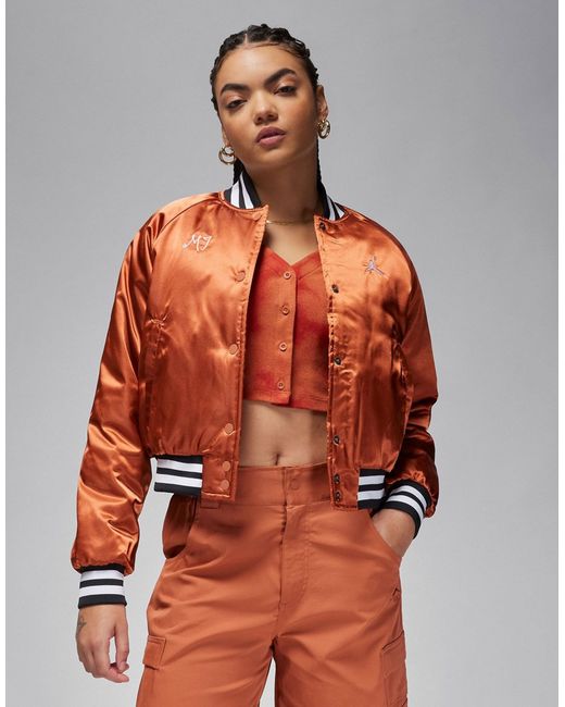 Jordan Varsity bomber jacket peach-
