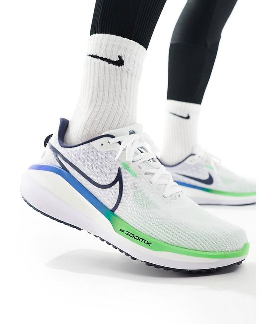 Nike Running Vomero 17 sneakers blue and green
