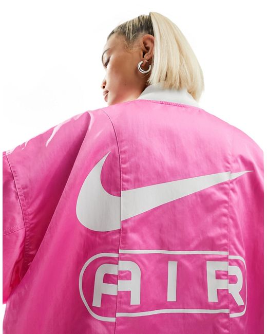 Nike Air oversized woven bomber jacket