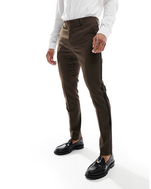 Asos Design skinny tuxedo suit pants