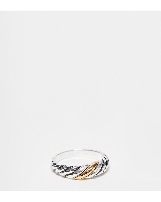Faded Future mixed metal twisted ring