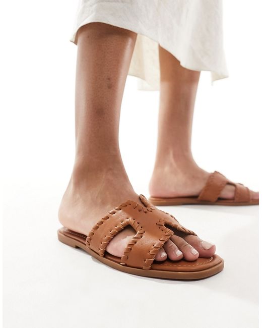 Raid flat sandals tan-