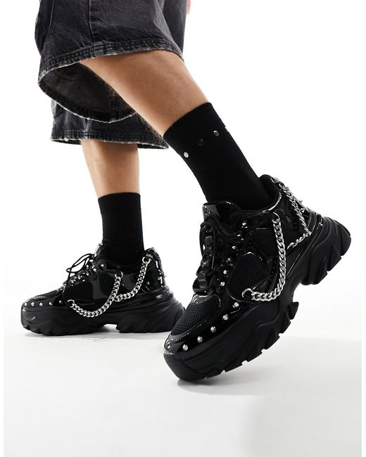 Asos Design chunky sneakers with studding