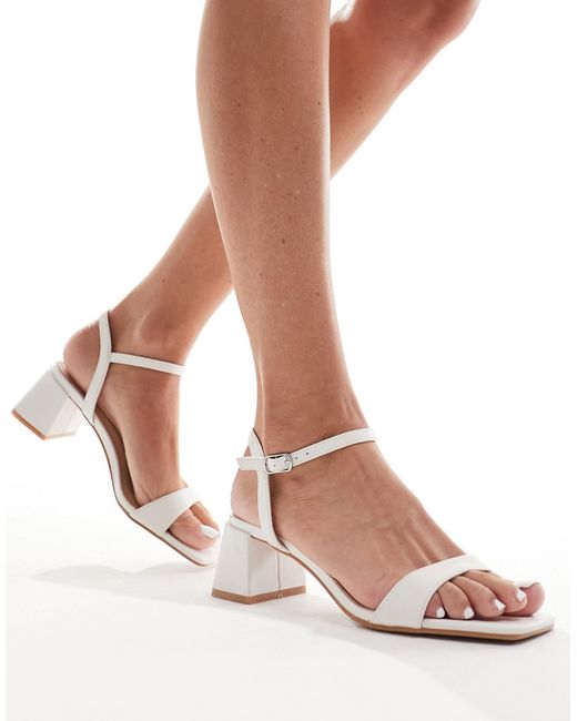 Glamorous low block heeled sandals