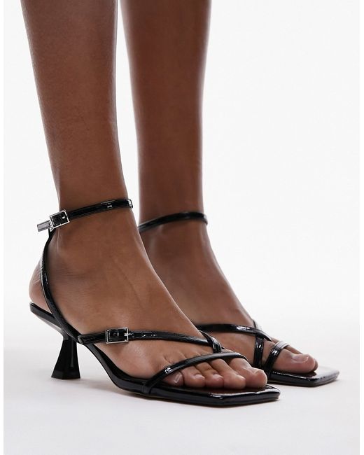 TopShop Iris strappy mid heeled sandals