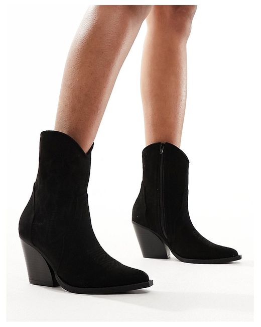 Truffle Collection heeled western ankle boots