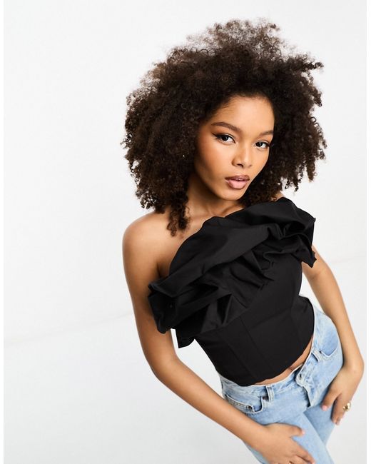 Other Stories bandeau top with structured ruffle