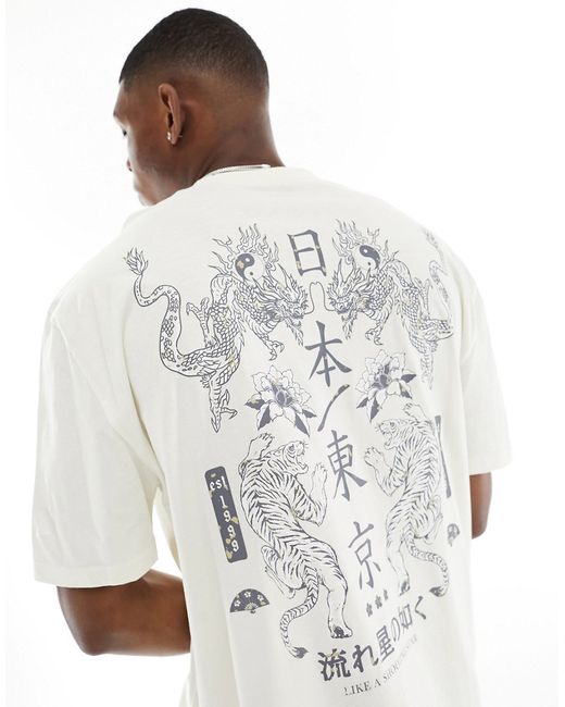 Asos Design oversized t-shirt with souvenir back print
