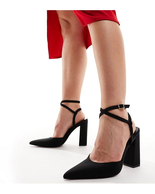 Asos Design Wide Fit Paige high block heels
