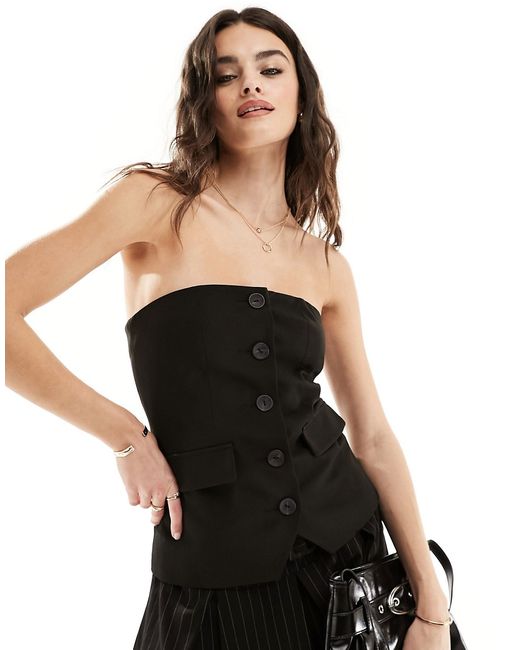 Miss Selfridge tailored bandeau corset top