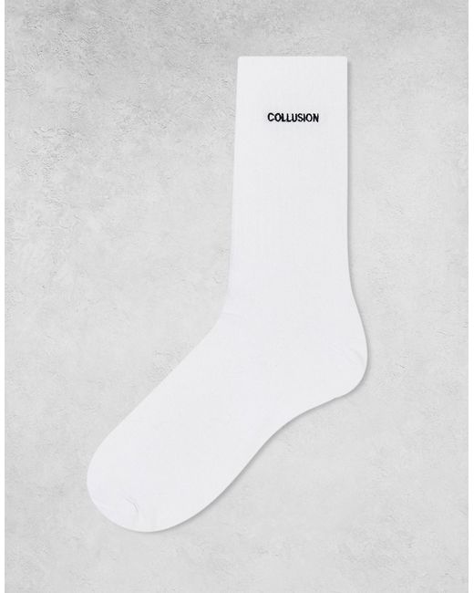 Collusion branded sock