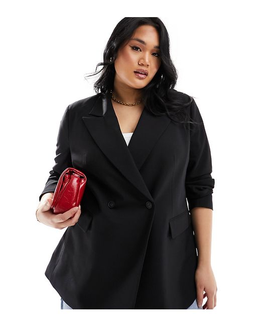 Asos Design Curve double breasted blazer