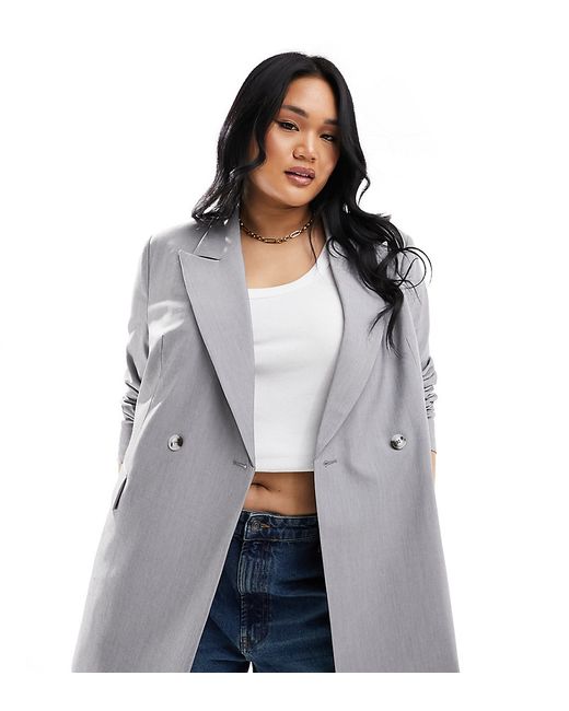 Asos Design Curve double breasted blazer