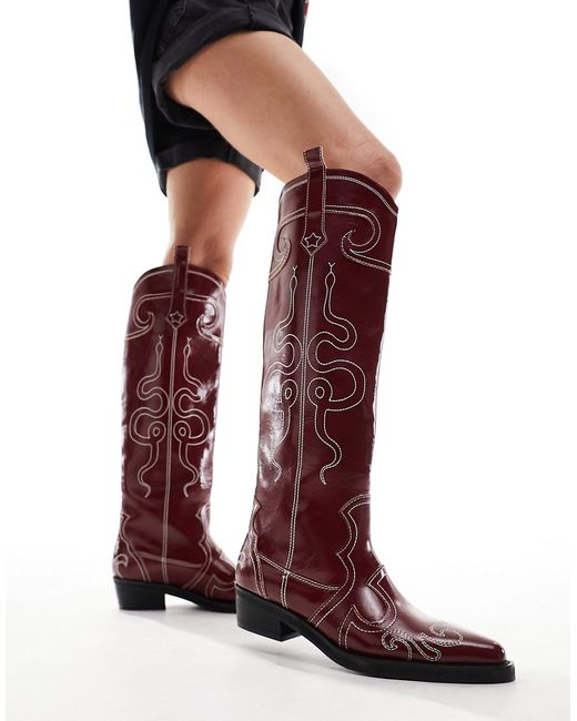Public Desire western boots with embroidery