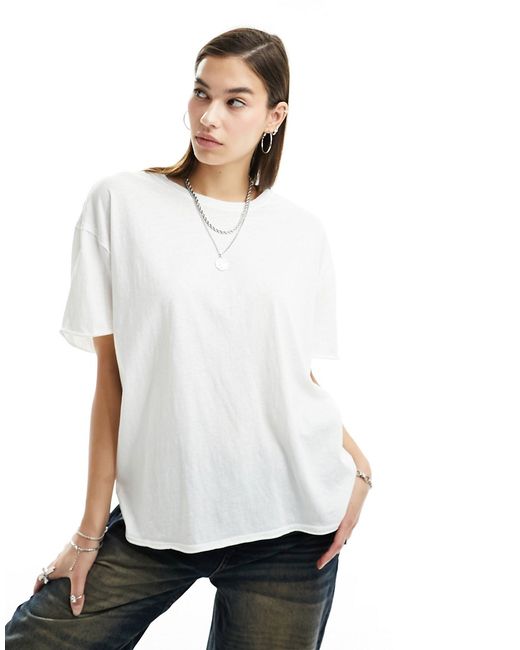 Free People classic turn sleeve relaxed t-shirt ivory-