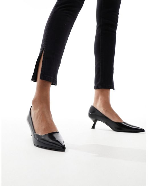 Other Stories leather pointed heeled pumps