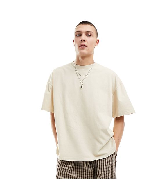 Collusion STUDIOS heavyweight oversized t-shirt washed stone-