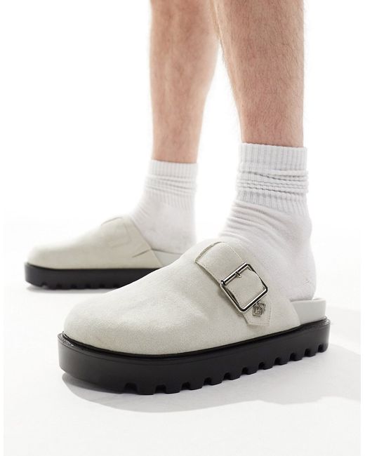 Asos Design chunky clog with silver strap