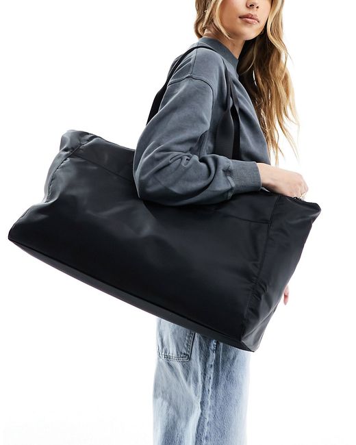 Asos Design large webbing zip top tote bag