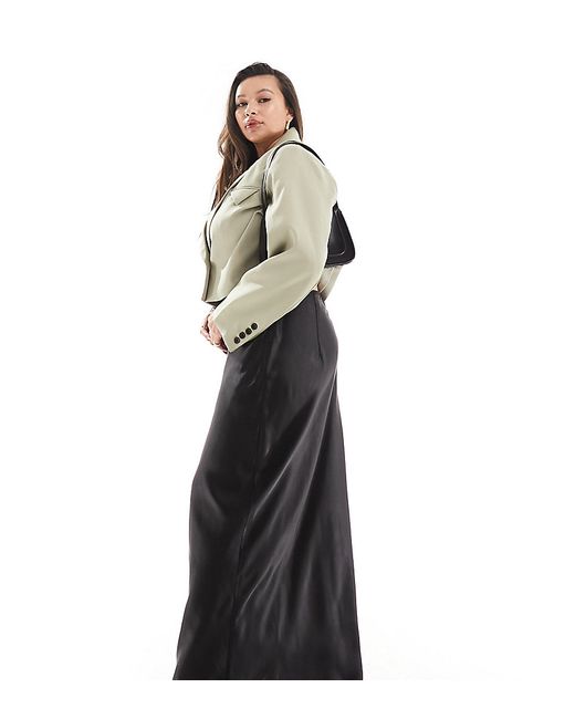 4th & Reckless Plus exclusive maxi satin skirt