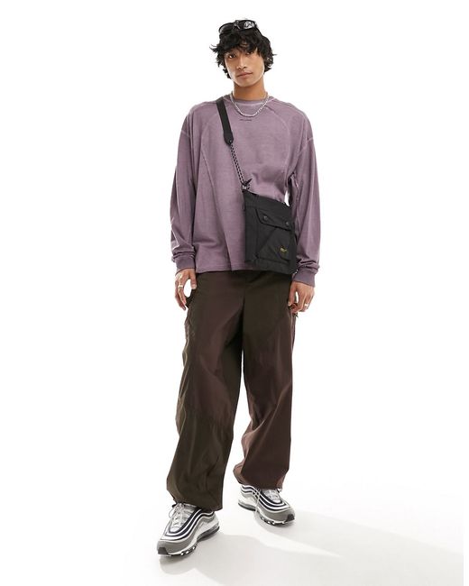 Collusion patchwork baggy pants