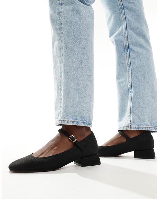 Asos Design Lead heeled Mary Jane Shoes
