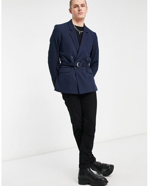 Asos Design super skinny belted blazer