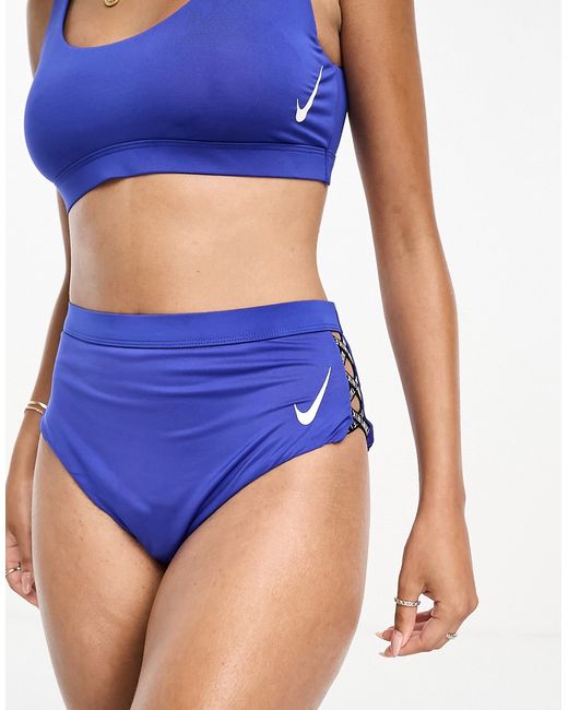 Nike Swimming Icon Sneakerkini high waist cheeky bikini bottoms