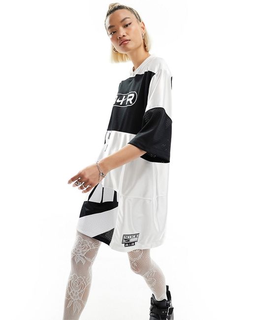 Nike Air jersey oversized T-shirt dress white and