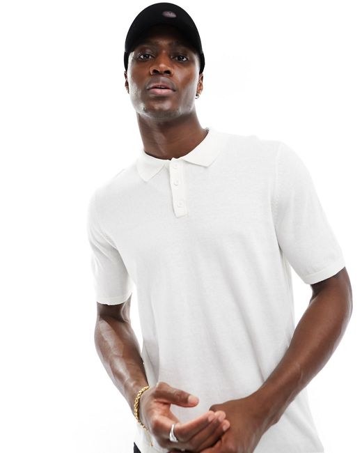 Asos Design lightweight knitted polo