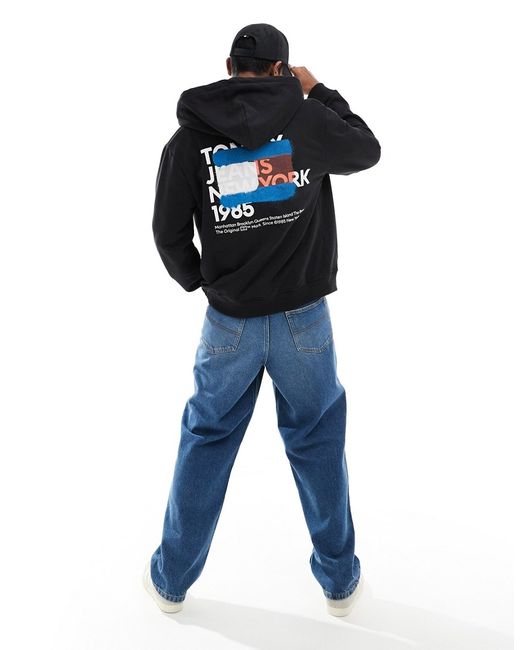 Tommy Jeans graffiti regular zip up hoodie