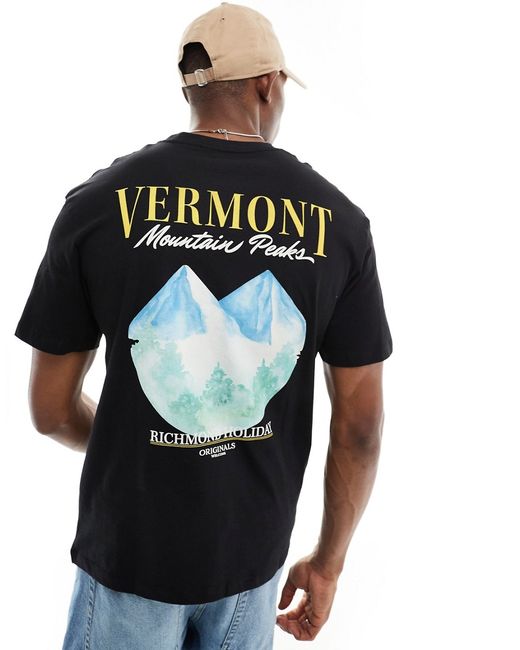 Jack & Jones relaxed fit T-shirt with Vermont back print