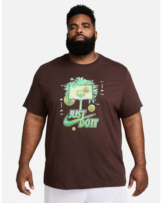 Nike Basketball JDI T-shirt brown-
