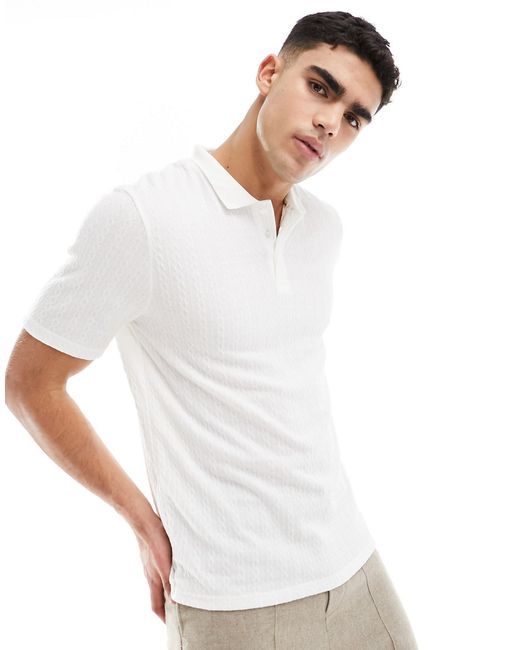 Brave Soul textured knit polo