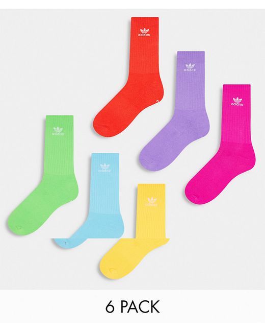 Adidas Originals Trefoil 6-pack crew socks