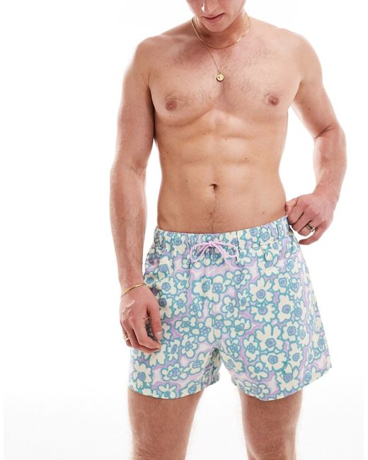 Asos Design swim shorts short length floral print-